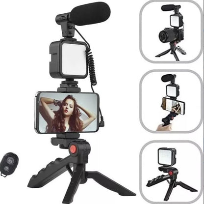 Kit Video Streaming INFLUENCE MAX® ¡Tripode De Celular Con Luz Y Microfono! ⭐⭐⭐⭐⭐