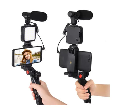 Kit Video Streaming INFLUENCE MAX® ¡Tripode De Celular Con Luz Y Microfono! ⭐⭐⭐⭐⭐