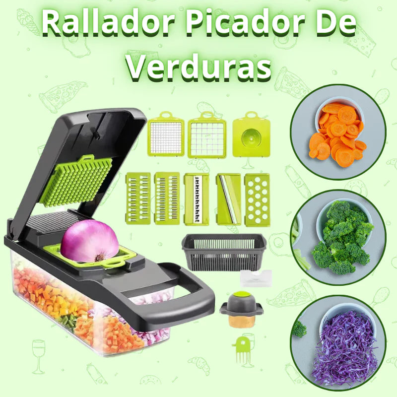 Cortador De Verduras Mandolina 12 En 1